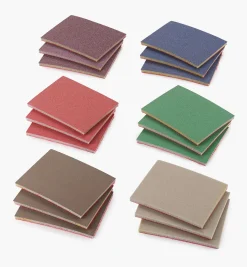 Lee Valley 18-Pc. Sample Pack Of Mirka HD 3" × 4" × 5mm Grip Abrasive Sponges