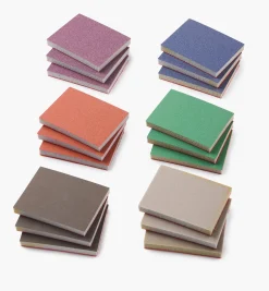 Lee Valley 18-Pc. Sample Pack Of Mirka HD 3" × 4" × 10mm Grip Abrasive Sponges