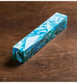 Lee Valley Peacock Mesh Acrylic Acetate Pen Blank