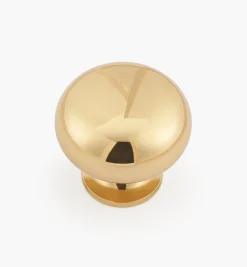 Lee Valley Plain Classic Brass Knobs