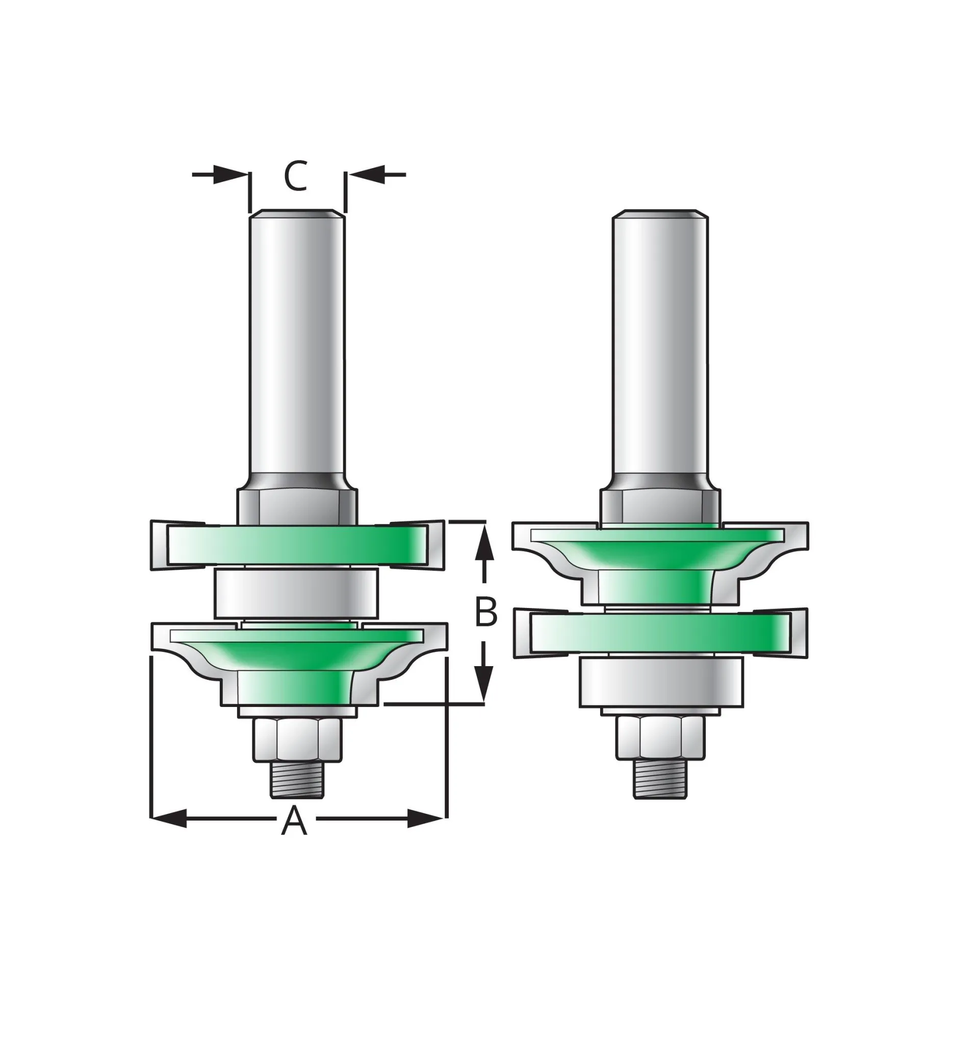 Lee Valley Reversible Ogee Frame Bits
