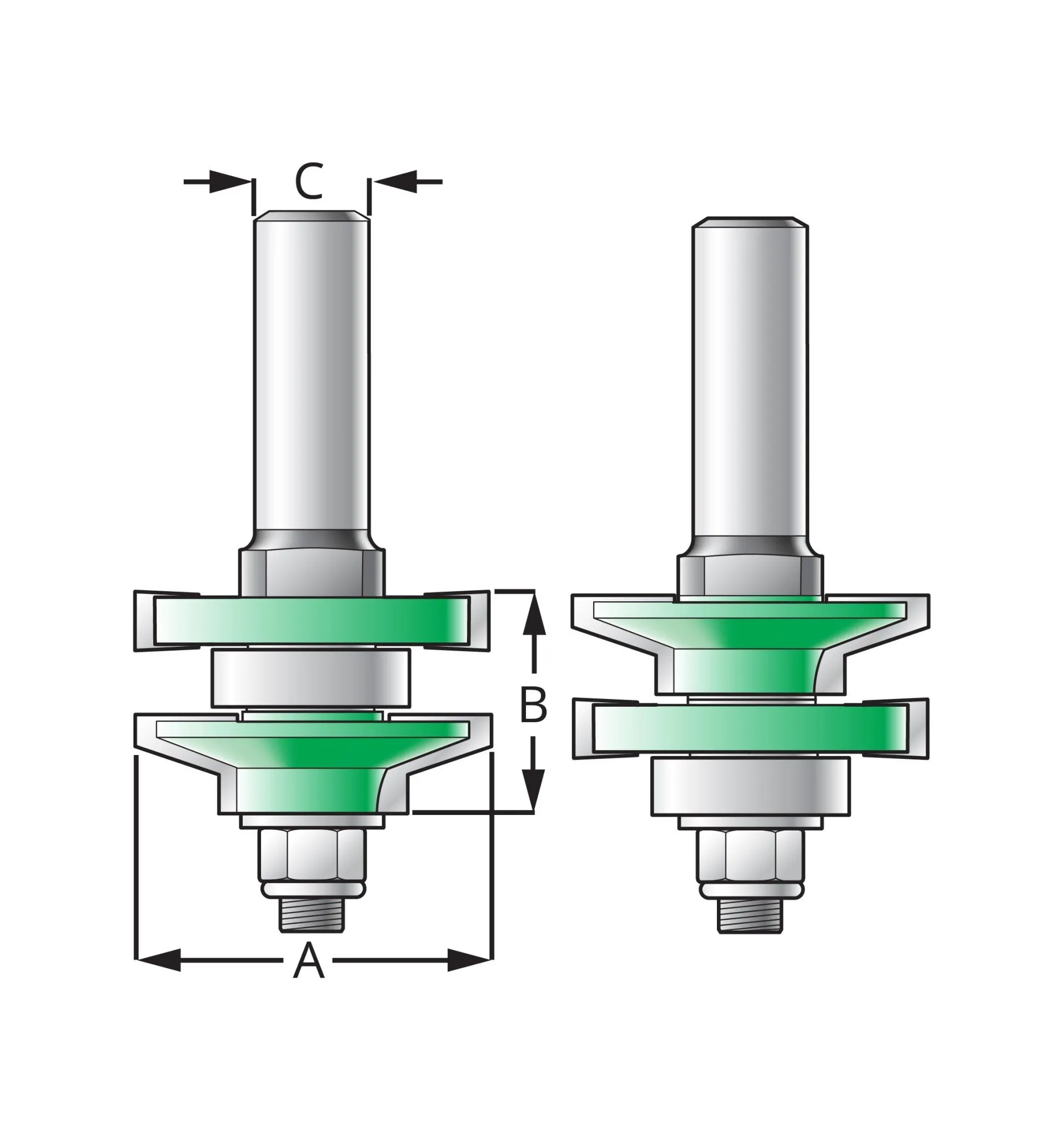Lee Valley Reversible Panel Frame Bits