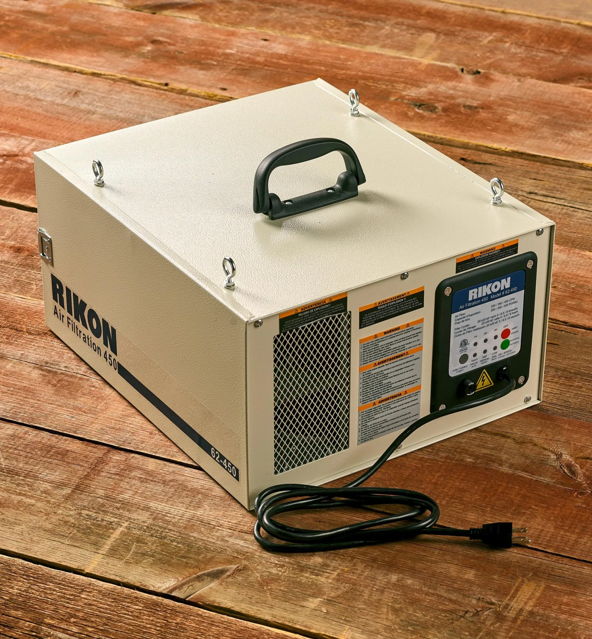 Lee Valley Rikon 450 Cfm Air Cleaner (Model 62-450)