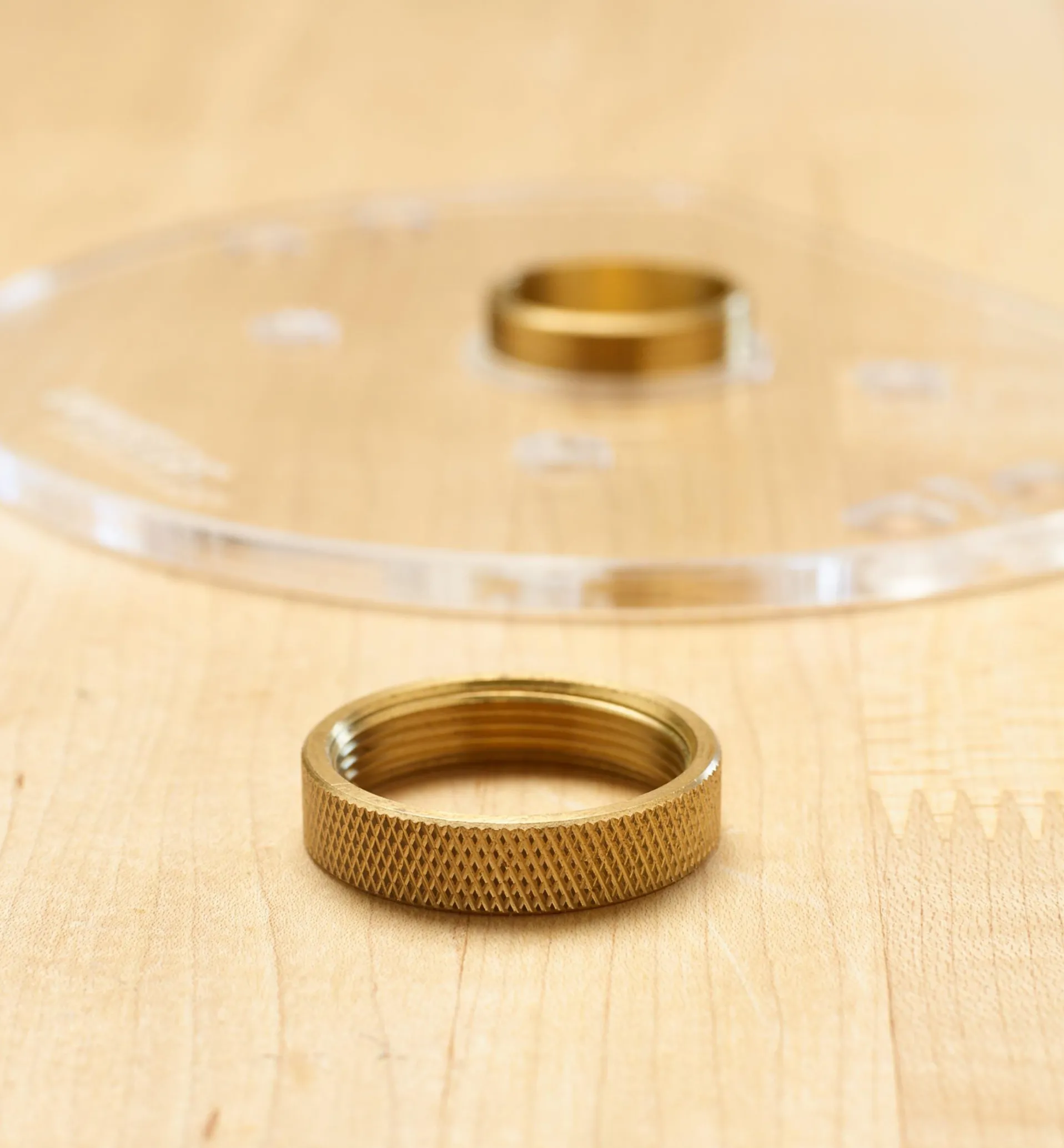 Lee Valley Ring Nut For Veritas Compact Router Base Plate Template Guides, Inserts & Inlay Bushings