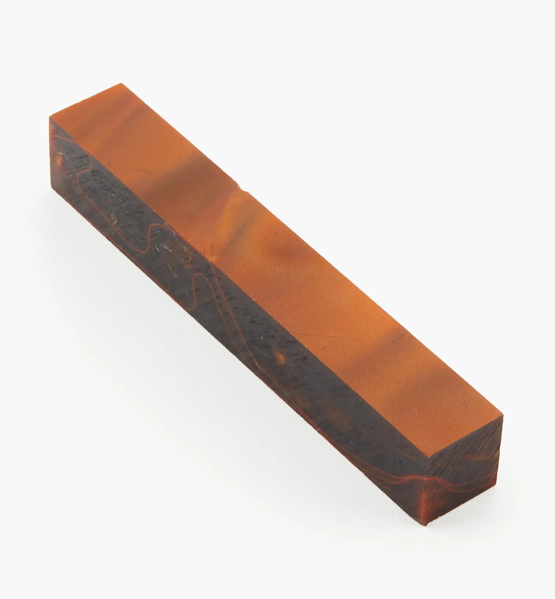 Lee Valley Rust & Black Acrylic Acetate Pen Blank
