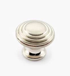 Lee Valley Satin Nickel Cast Modern Round Knob