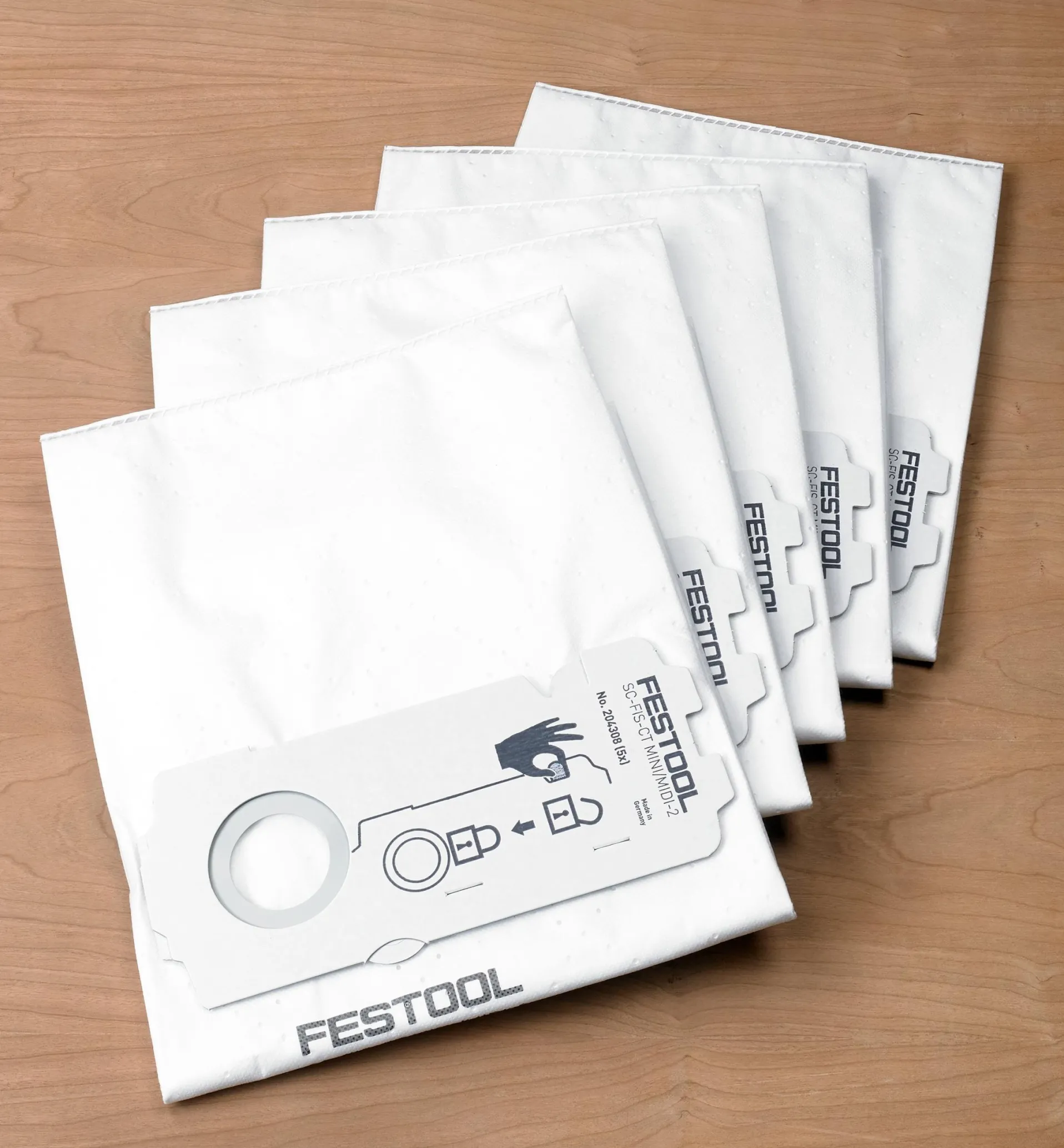 Lee Valley Selfclean Filter Bags For Festool MINI, MIDI And CT 15 Dust Extractors
