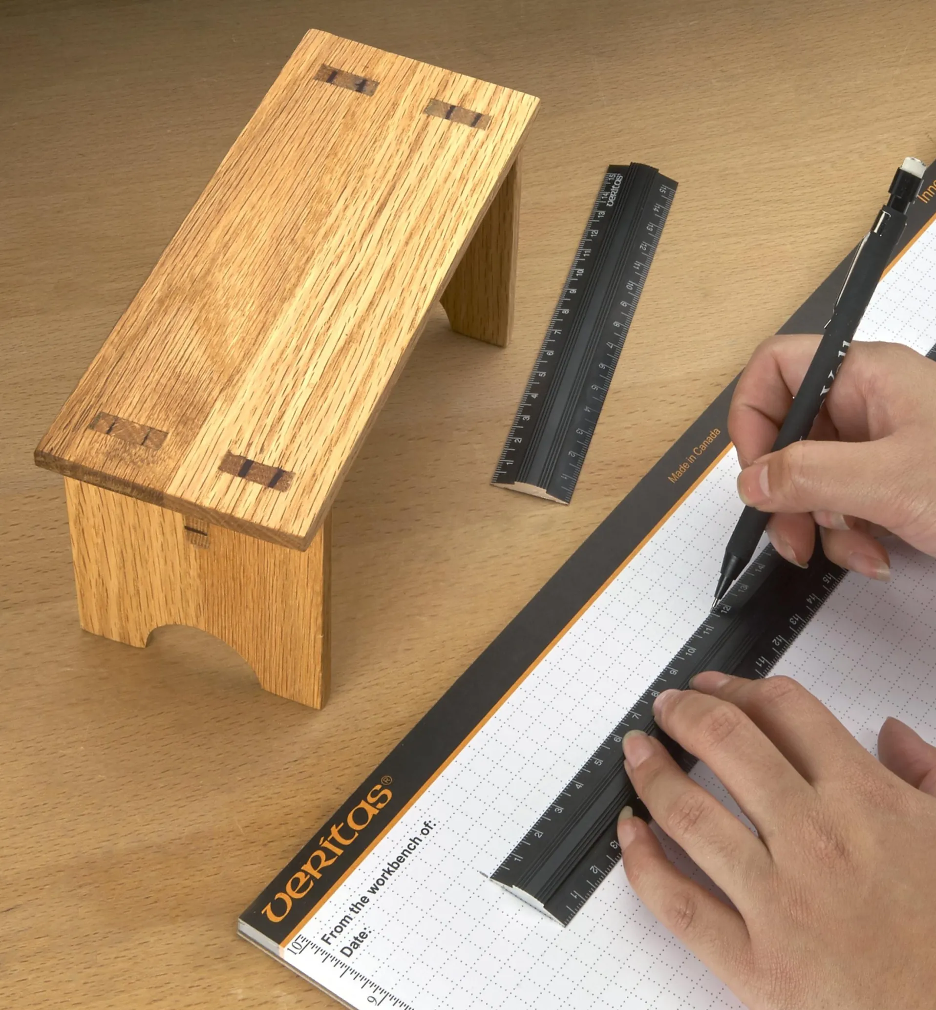 Lee Valley Set Of 4 Veritas Metric Aluminum Bench Rules