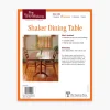 Lee Valley Shaker Dining Table Plan