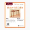 Lee Valley Shaker Hall Table Plan