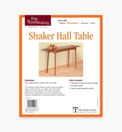 Lee Valley Shaker Hall Table Plan