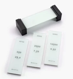 Lee Valley Shapton Set Of 3 GlassStone (GS) HR Stones & Field Holder