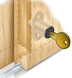 Lee Valley Sliding-Door Push Lock