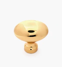 Lee Valley Solid Brass Oval Knob From Belwith
