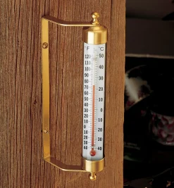Lee Valley Solid Brass Thermometer