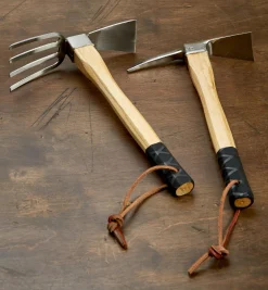 Lee Valley Stainless-Steel Cultivator & Pick Mattocks Set