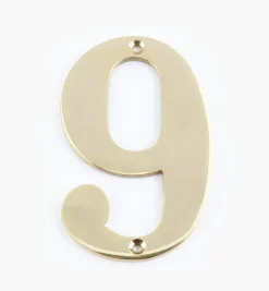Lee Valley Standard Cast Brass House Numbers