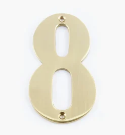 Lee Valley Standard Cast Brass House Numbers