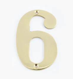 Lee Valley Standard Cast Brass House Numbers