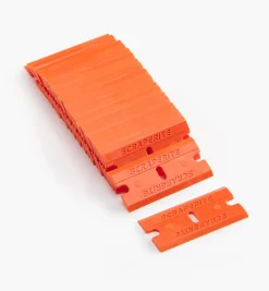 Lee Valley Straight-Edge Orange Plastic Razor Blades