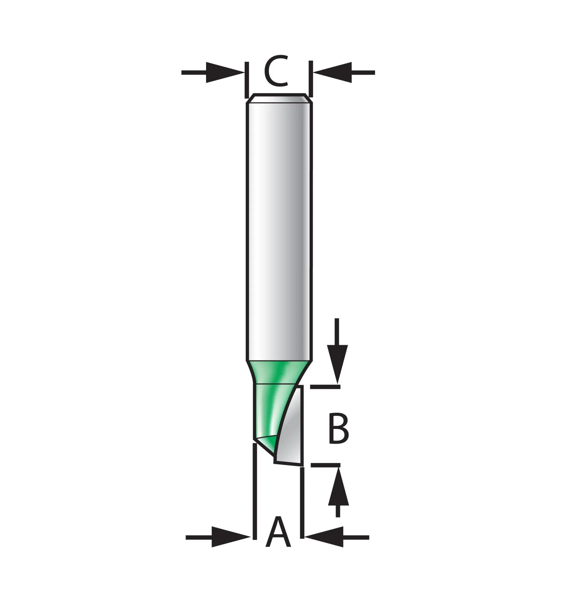 Lee Valley Stubby Straight Bit