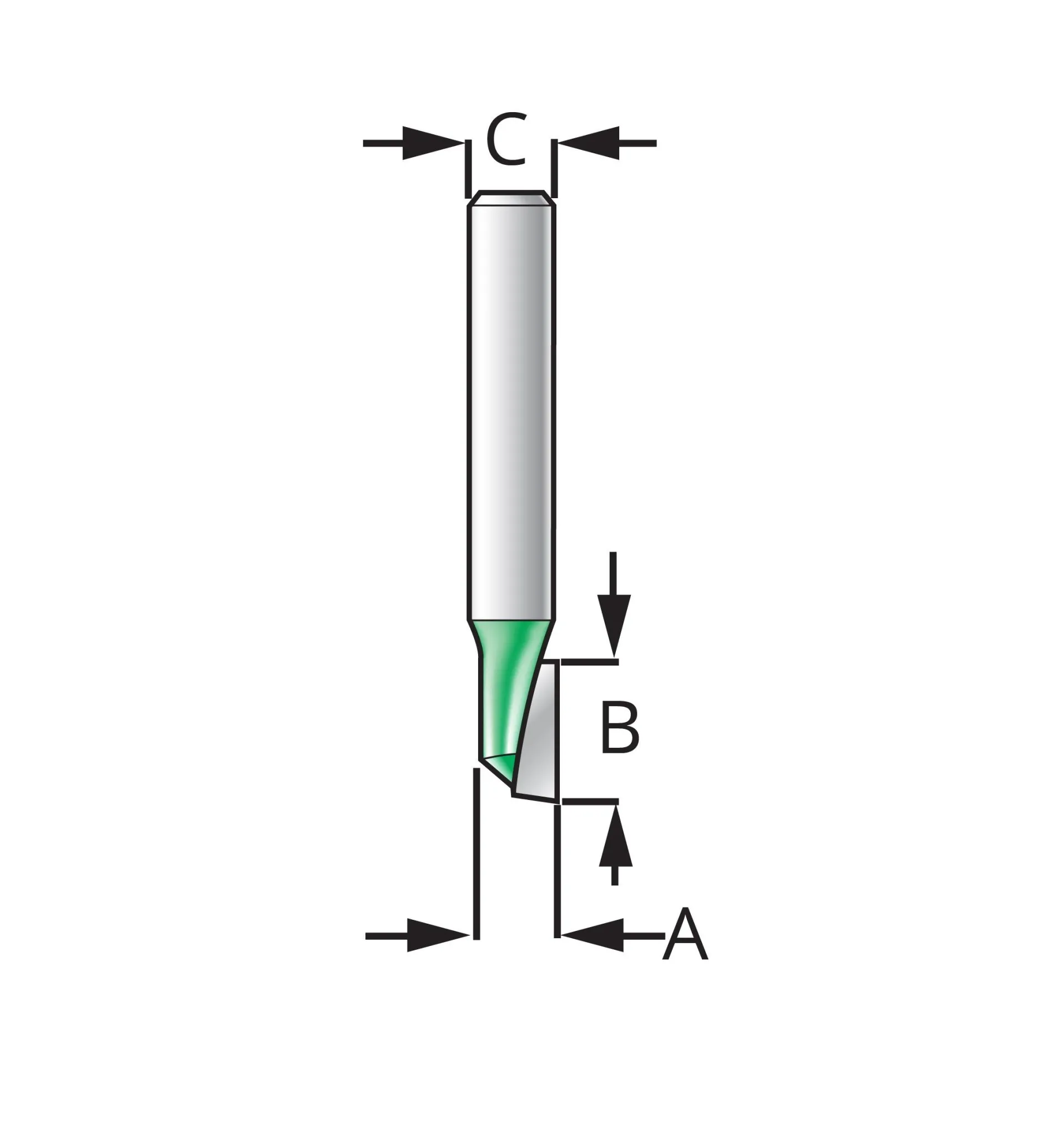 Lee Valley Stubby Straight Bit