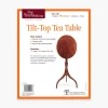 Lee Valley Tilt-Top Tea Table Plan