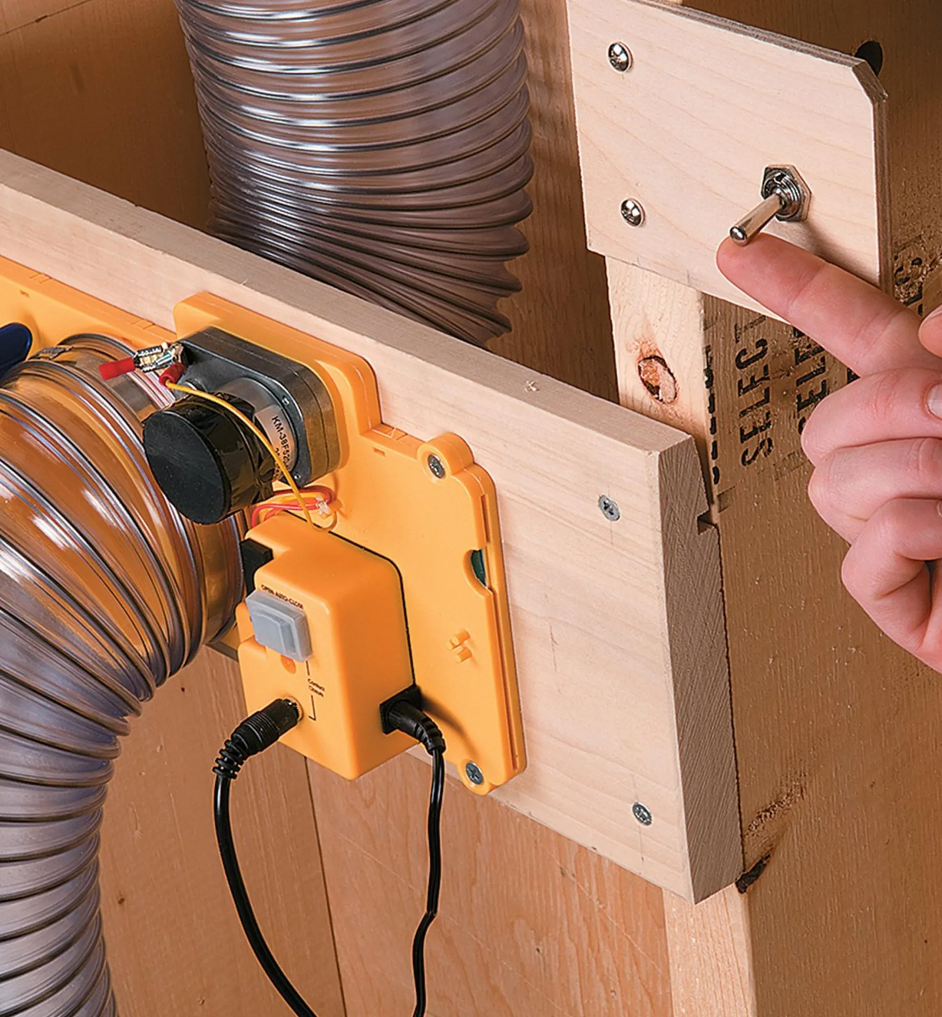 Lee Valley Toggle Switch For IVAC Automatic Blast Gate