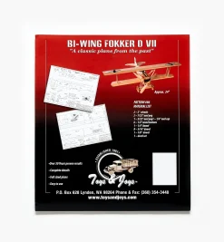 Lee Valley Toy Bi-Wing Airplane Plan