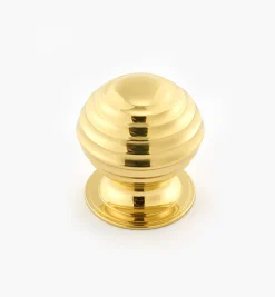 Lee Valley Turned Brass Ridged Knobs
