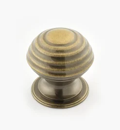 Lee Valley Turned Brass Ridged Knobs