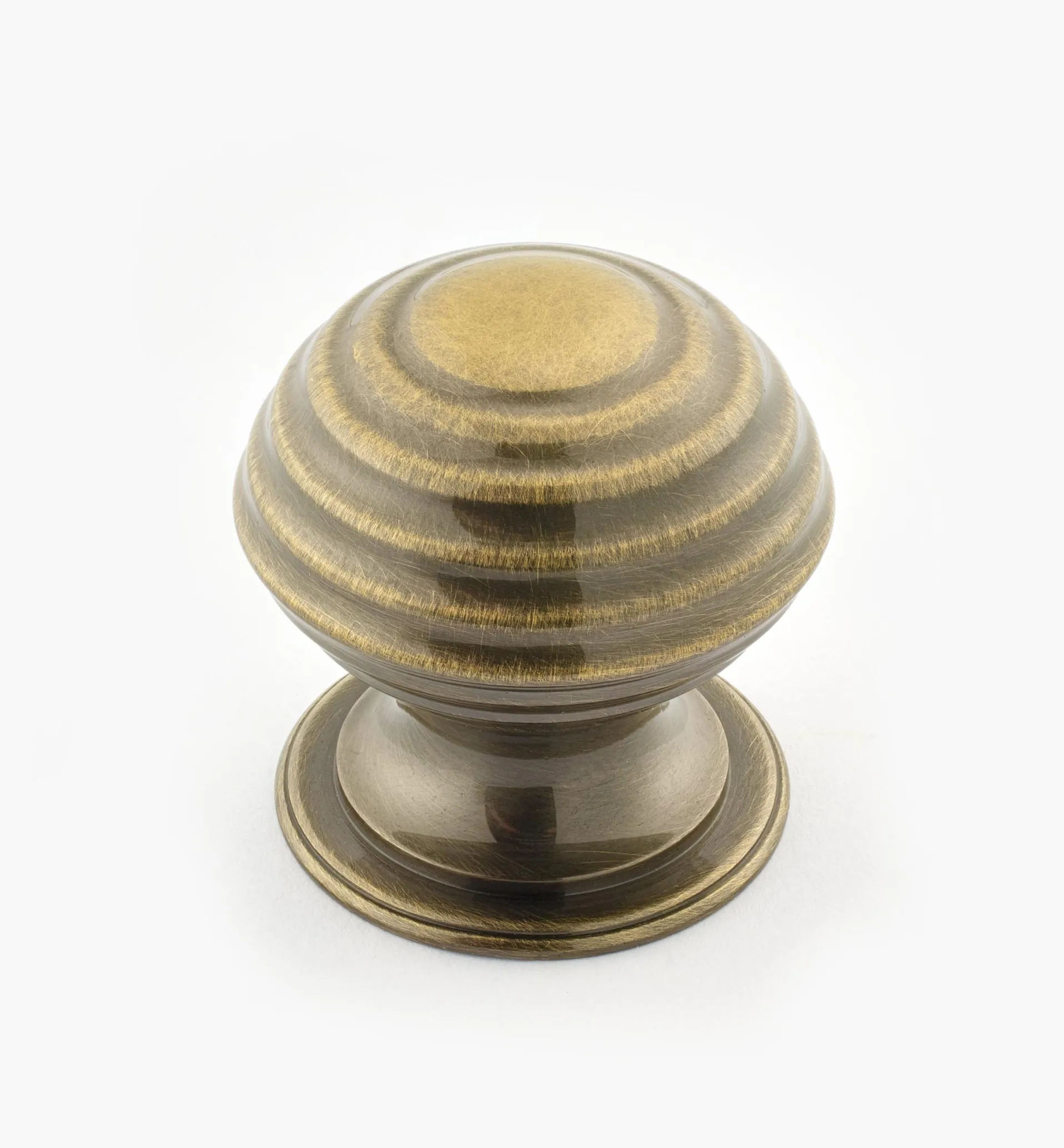 Lee Valley Turned Brass Ridged Knobs