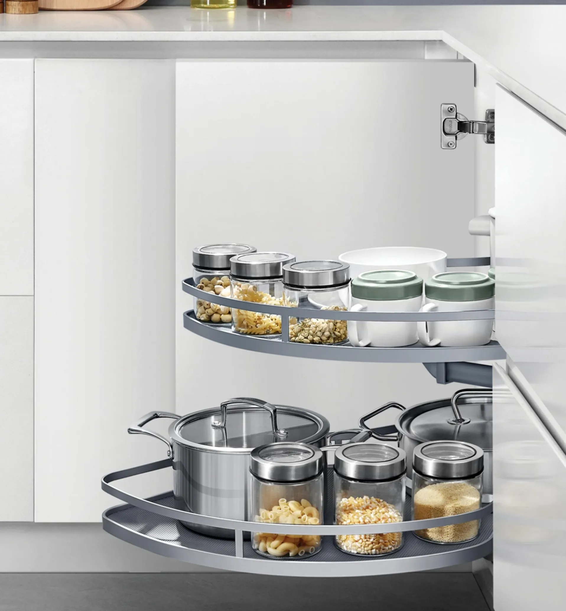 Lee Valley Two-Tier Corner Swing Tray