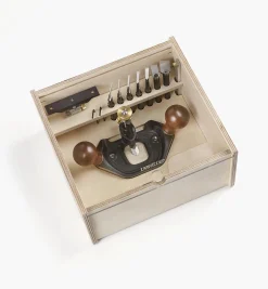 Lee Valley Veritas Large Router Plane, Box & Imperial Blades Set