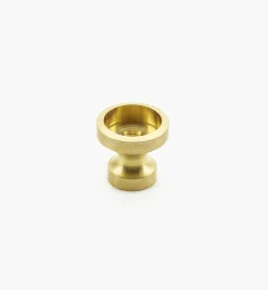 Lee Valley Veritas Smooth-Rimmed Brass Insert Knobs