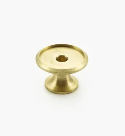 Lee Valley Veritas Smooth-Rimmed Brass Insert Knobs