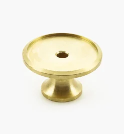 Lee Valley Veritas Smooth-Rimmed Brass Insert Knobs