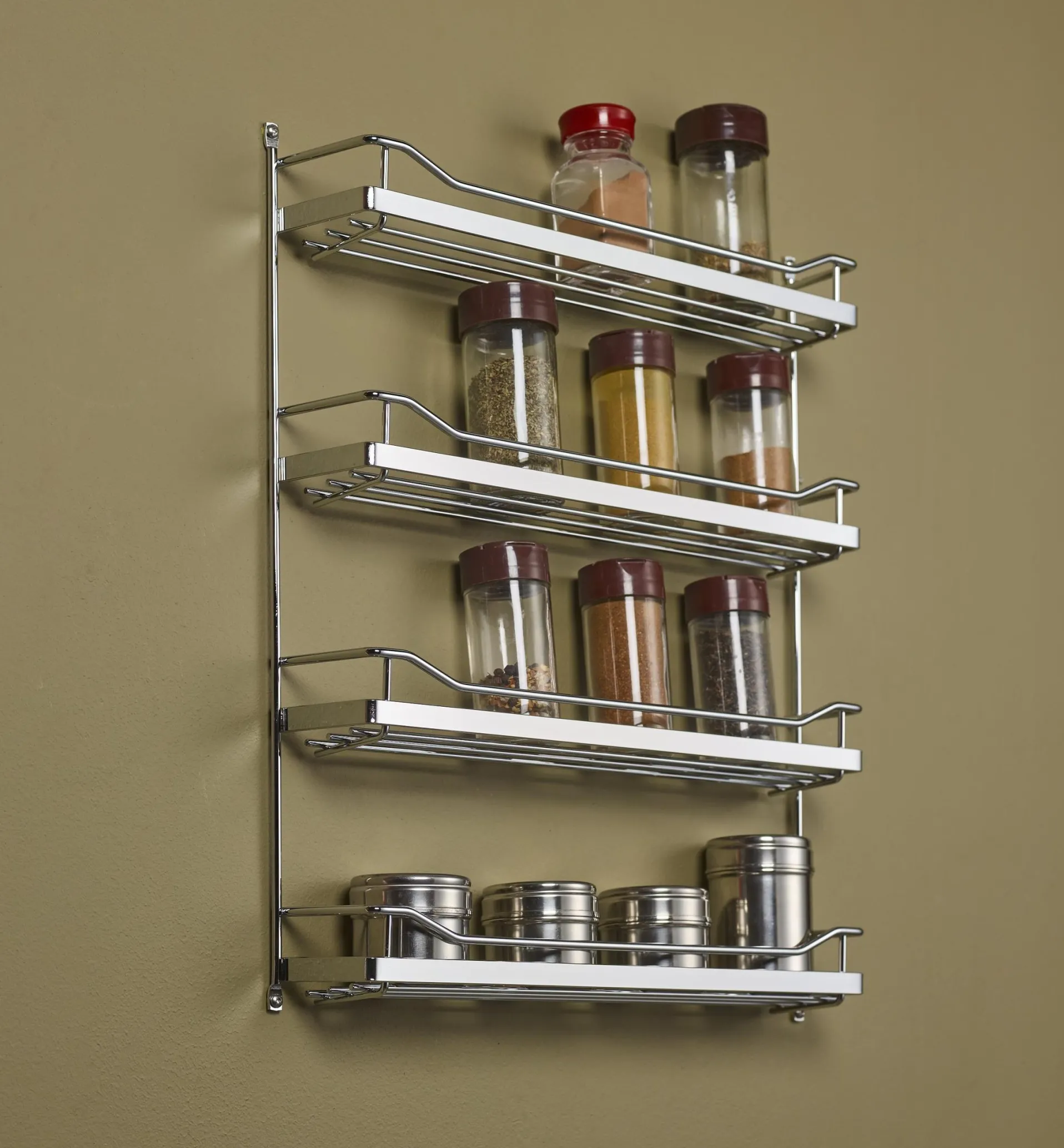Lee Valley Wide Four-Shelf Screw-Mount Spice Rack