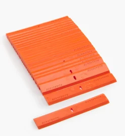 Lee Valley Wide Orange Plastic Razor Blades