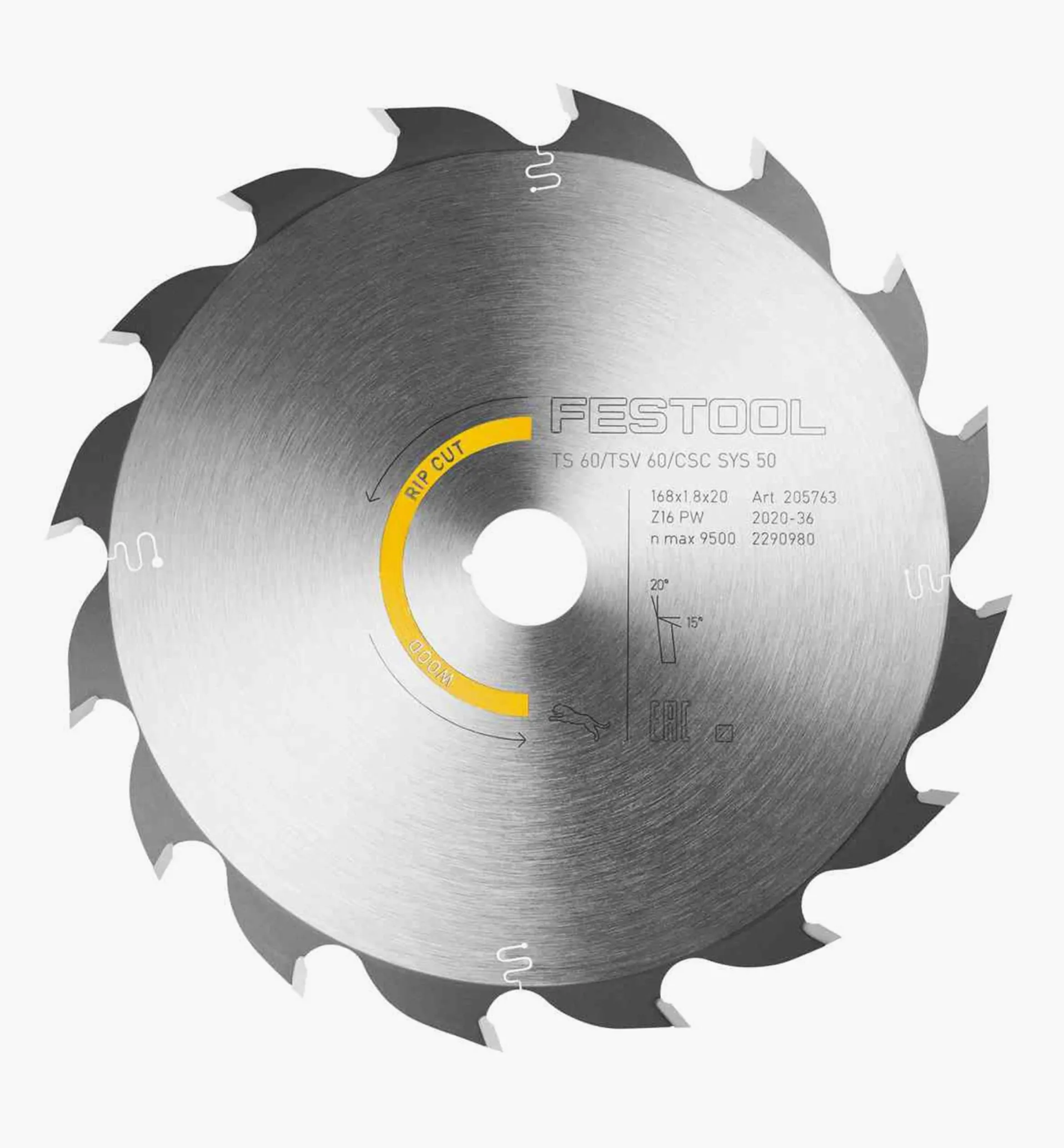 Lee Valley Wood Rip Blade For Festool TS 60 K Plunge-Cut Saw