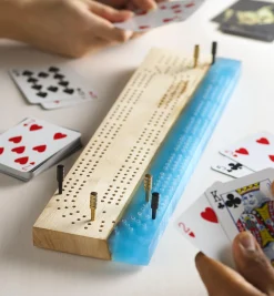 Lee Valley Wooden Cribbage Board Template