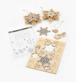 Lee Valley Wooden Snowflake Ornaments Kit